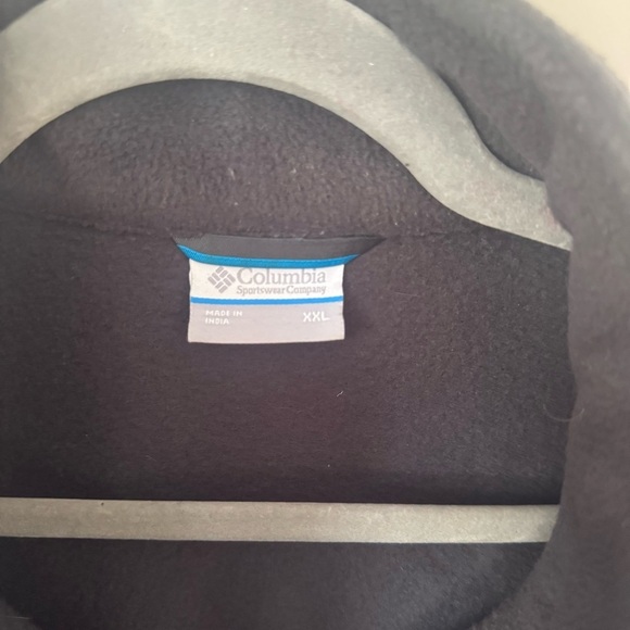 Columbia Fleece Full Zip Vest Mens XXL Black/Dark Gray outdoor casual hiking - Picture 3 of 4
